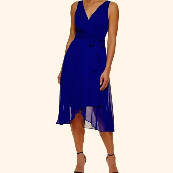 Dkny | Dresses | Dkny Sleeveless Fauxwrap Dress | Poshmark